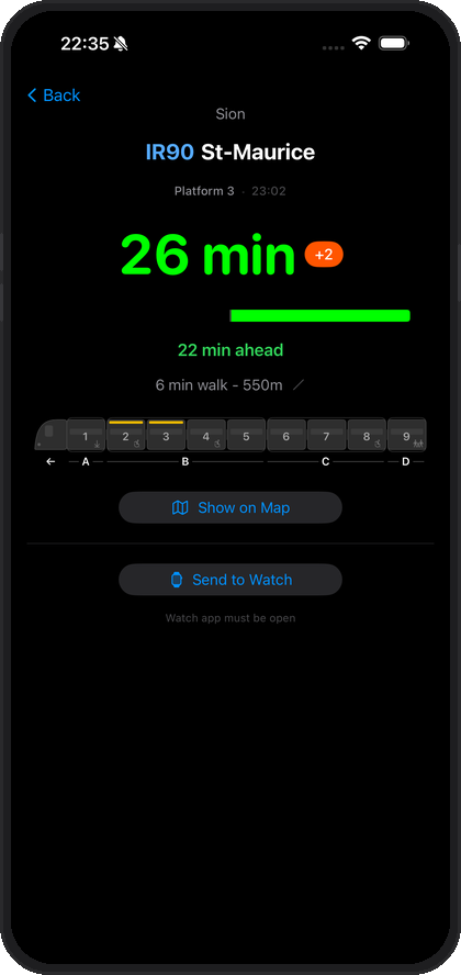 iPhone focused tracking with formation diagram